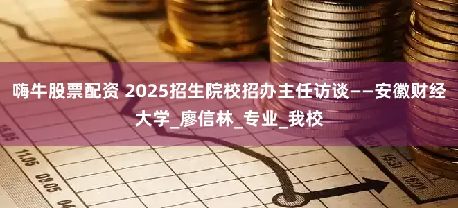 嗨牛股票配资 2025招生院校招办主任访谈——安徽财经大学_廖信林_专业_我校