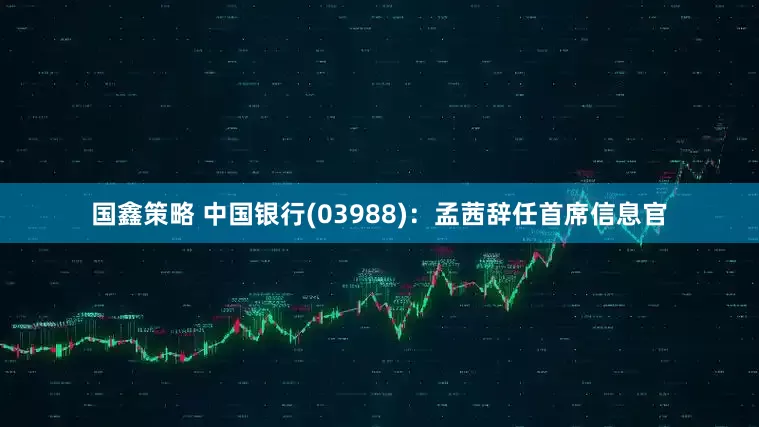 国鑫策略 中国银行(03988)：孟茜辞任首席信息官